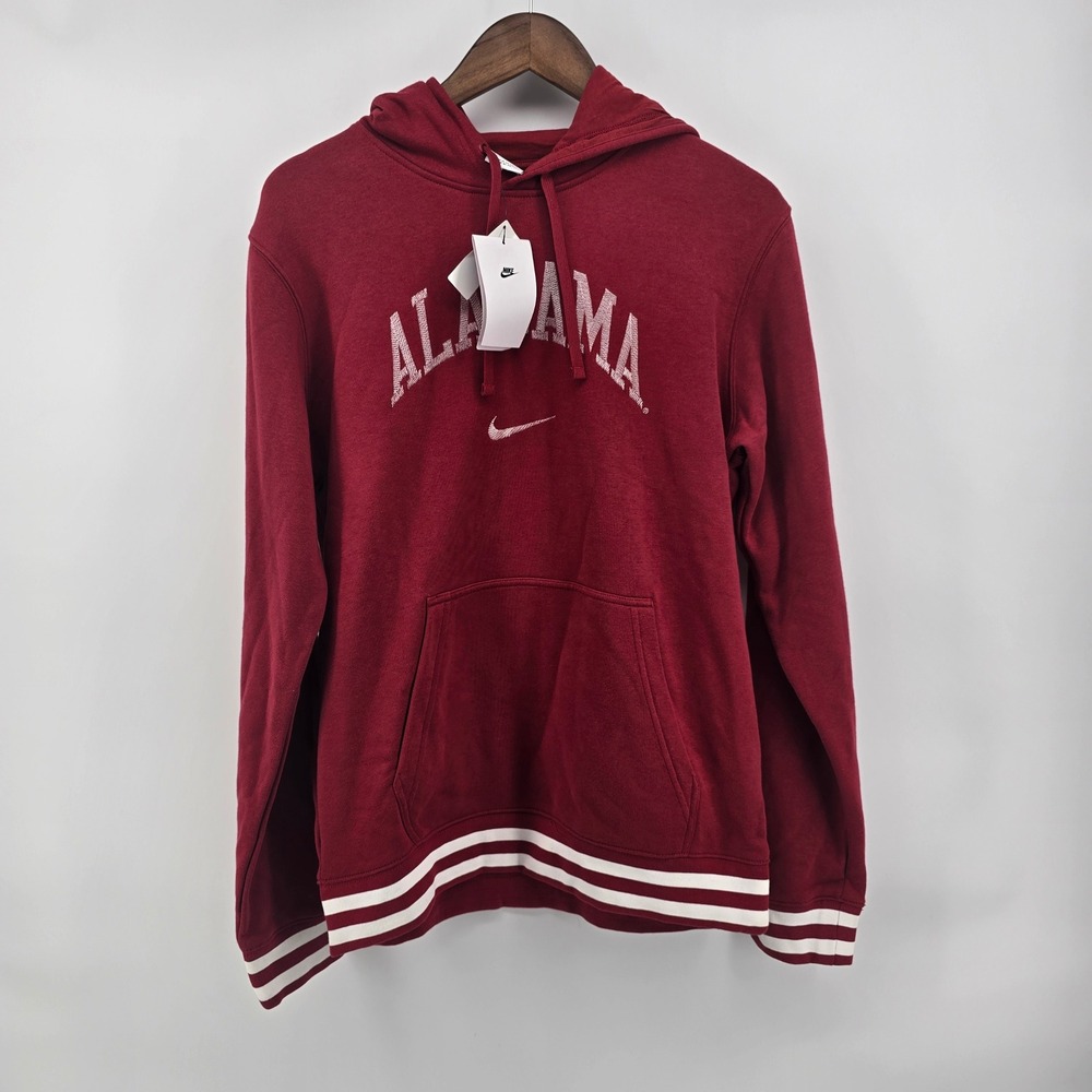Nike Alabama Crimson Tide Mens Hoodie Red Embroidered Varsity DR3417-613 Medium